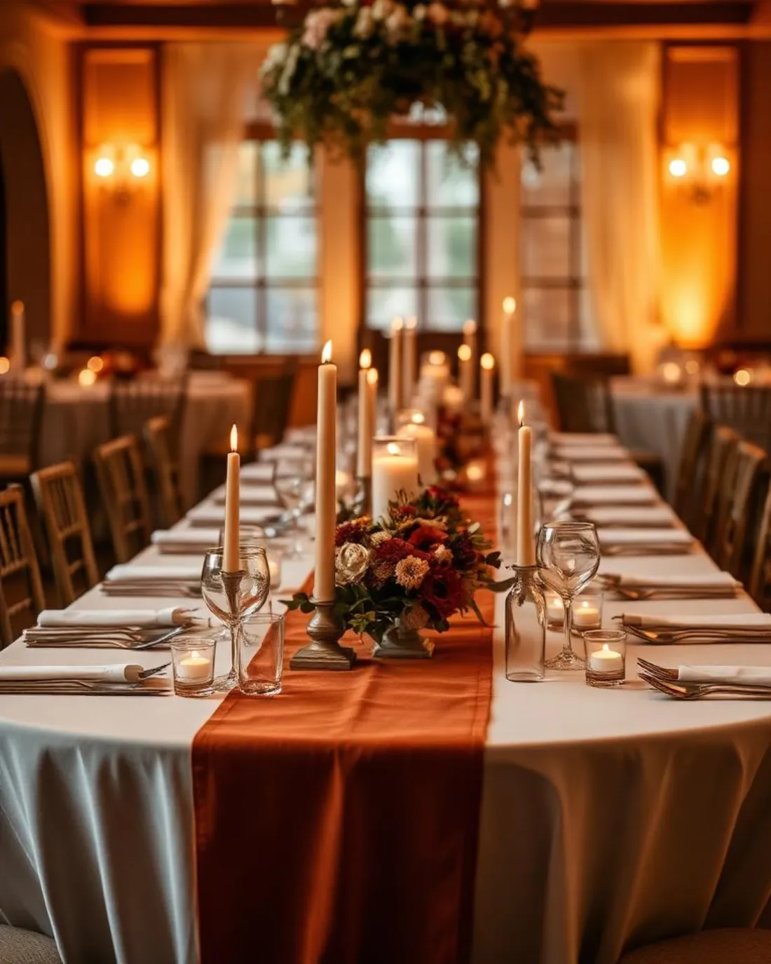 Elegant wedding reception table cleaned by Final Touches 501 in Hot Springs Arkansas